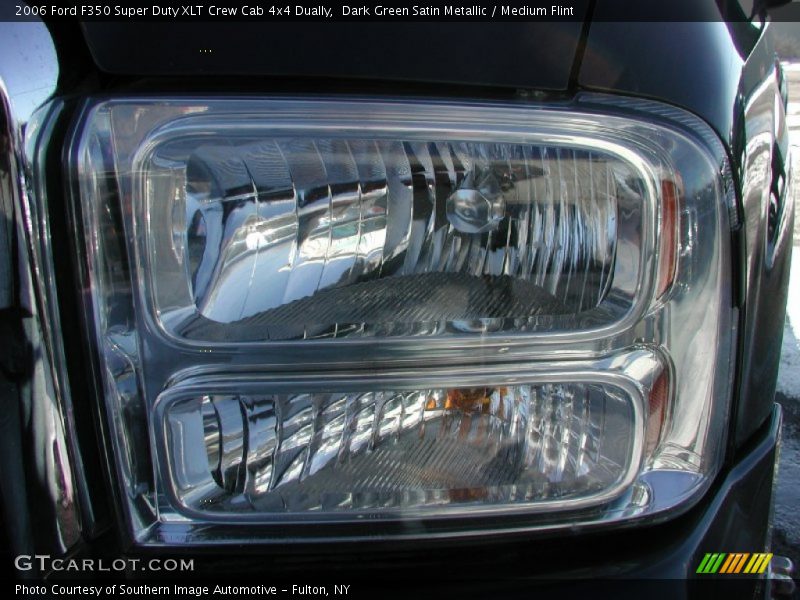 Dark Green Satin Metallic / Medium Flint 2006 Ford F350 Super Duty XLT Crew Cab 4x4 Dually