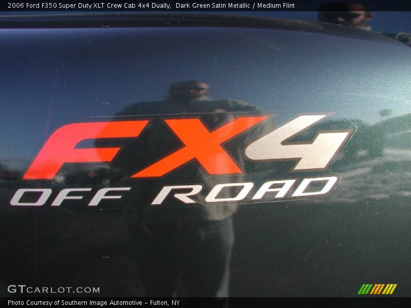 Dark Green Satin Metallic / Medium Flint 2006 Ford F350 Super Duty XLT Crew Cab 4x4 Dually