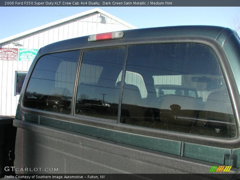 Dark Green Satin Metallic / Medium Flint 2006 Ford F350 Super Duty XLT Crew Cab 4x4 Dually