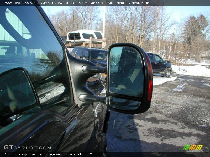 Dark Green Satin Metallic / Medium Flint 2006 Ford F350 Super Duty XLT Crew Cab 4x4 Dually
