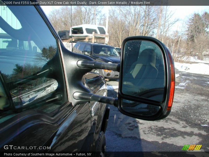 Dark Green Satin Metallic / Medium Flint 2006 Ford F350 Super Duty XLT Crew Cab 4x4 Dually