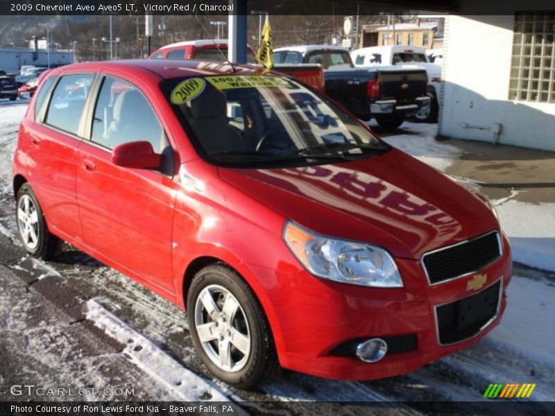 Victory Red / Charcoal 2009 Chevrolet Aveo Aveo5 LT