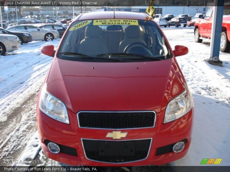 Victory Red / Charcoal 2009 Chevrolet Aveo Aveo5 LT