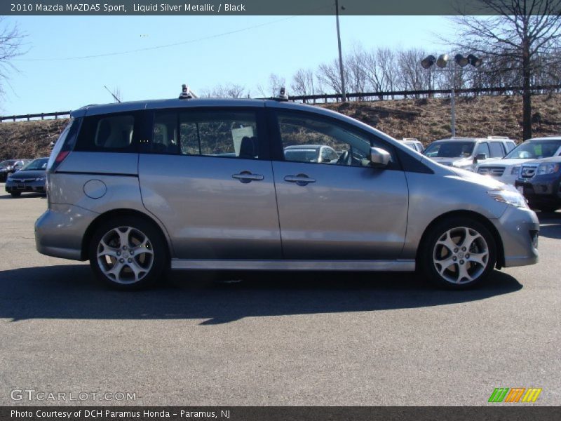 Liquid Silver Metallic / Black 2010 Mazda MAZDA5 Sport