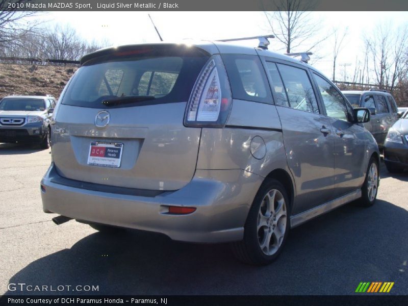 Liquid Silver Metallic / Black 2010 Mazda MAZDA5 Sport