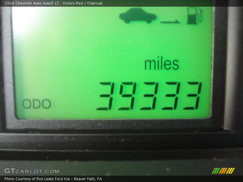 Victory Red / Charcoal 2009 Chevrolet Aveo Aveo5 LT