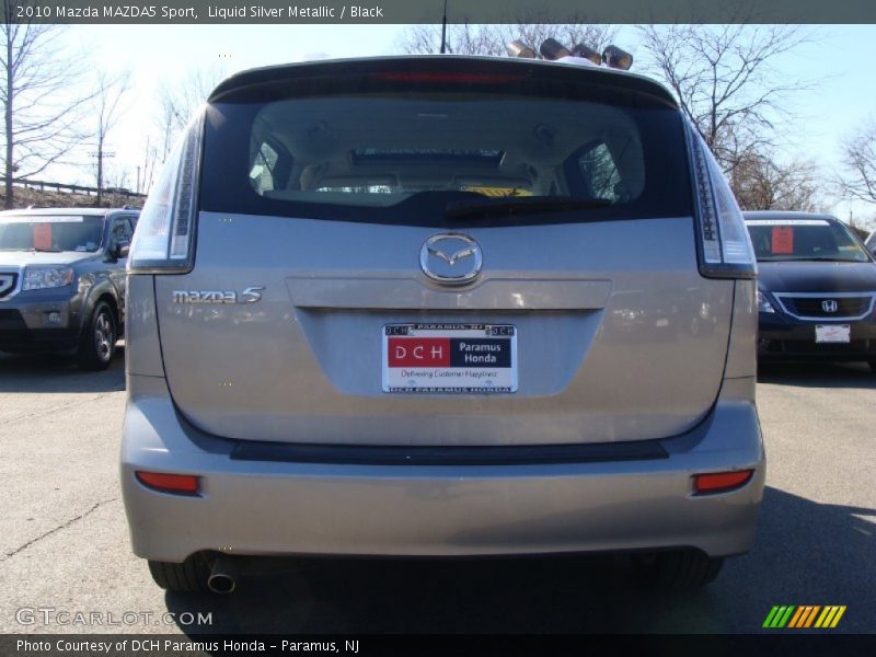 Liquid Silver Metallic / Black 2010 Mazda MAZDA5 Sport