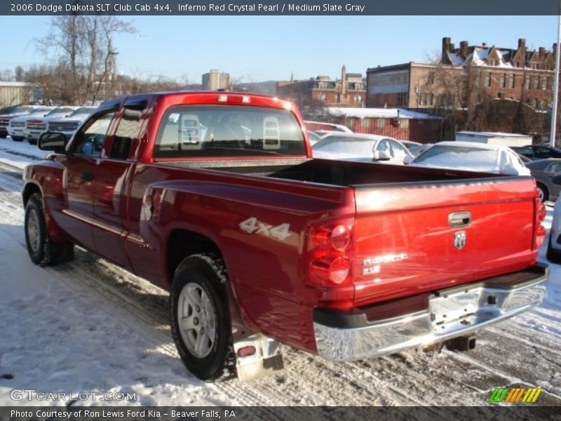 Inferno Red Crystal Pearl / Medium Slate Gray 2006 Dodge Dakota SLT Club Cab 4x4