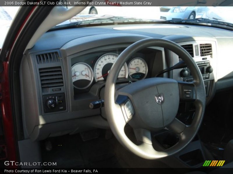 Inferno Red Crystal Pearl / Medium Slate Gray 2006 Dodge Dakota SLT Club Cab 4x4