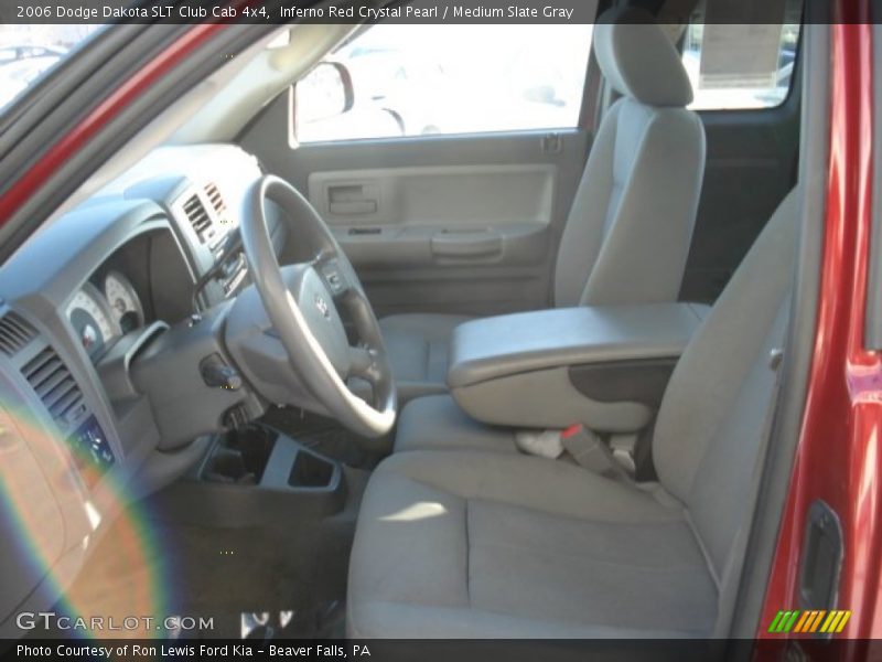 Inferno Red Crystal Pearl / Medium Slate Gray 2006 Dodge Dakota SLT Club Cab 4x4