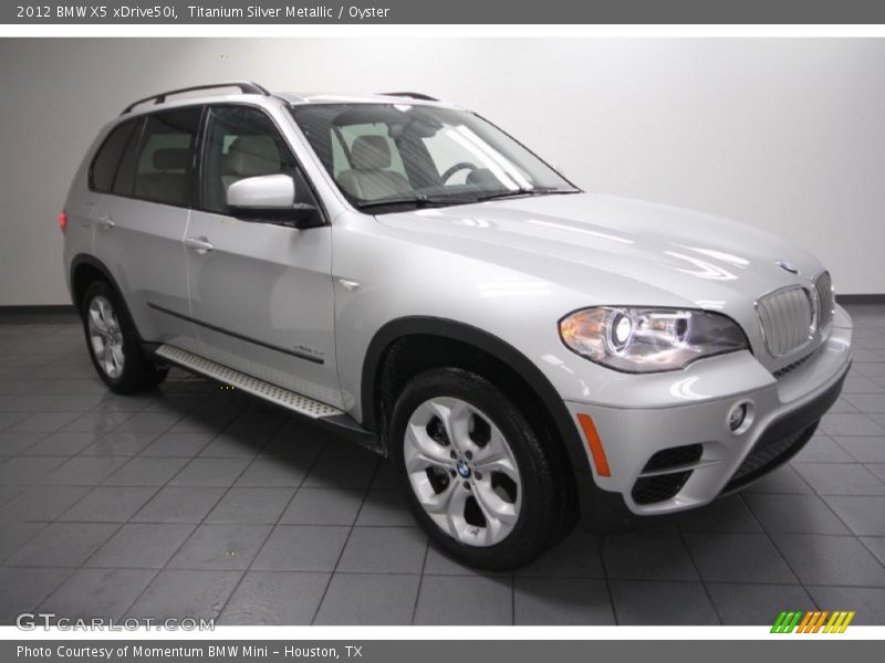 Titanium Silver Metallic / Oyster 2012 BMW X5 xDrive50i