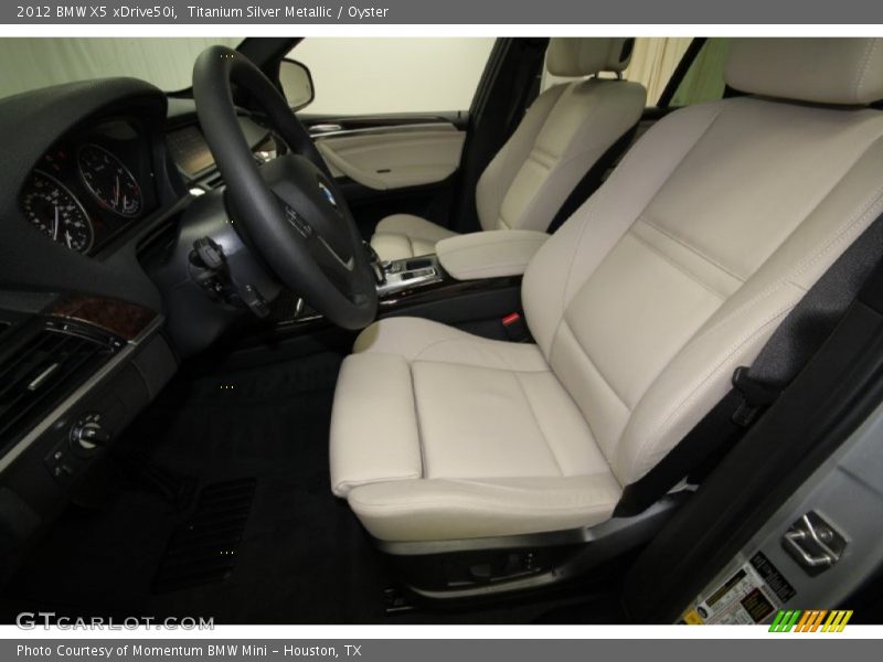 Titanium Silver Metallic / Oyster 2012 BMW X5 xDrive50i