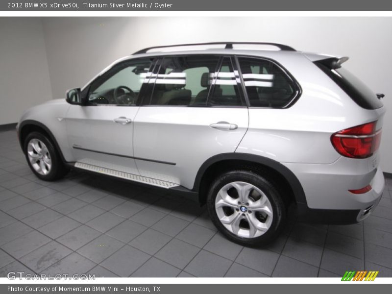 Titanium Silver Metallic / Oyster 2012 BMW X5 xDrive50i