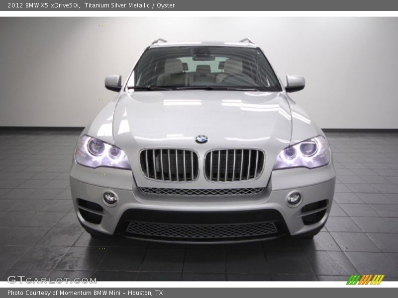 Titanium Silver Metallic / Oyster 2012 BMW X5 xDrive50i