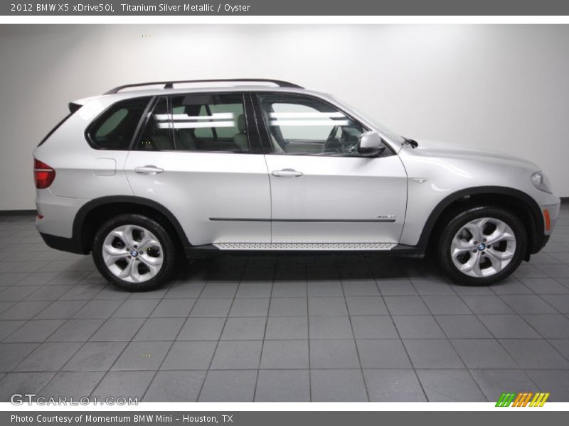 Titanium Silver Metallic / Oyster 2012 BMW X5 xDrive50i