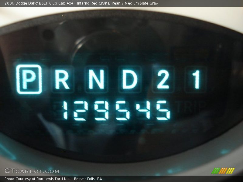 Inferno Red Crystal Pearl / Medium Slate Gray 2006 Dodge Dakota SLT Club Cab 4x4
