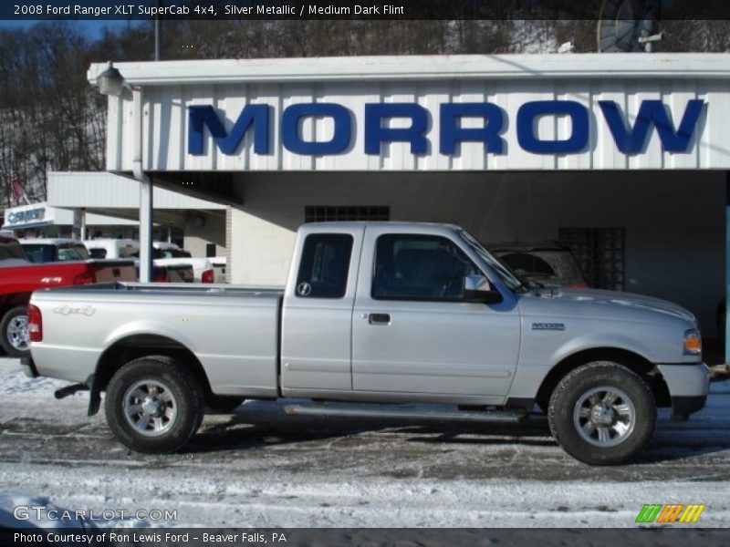 Silver Metallic / Medium Dark Flint 2008 Ford Ranger XLT SuperCab 4x4