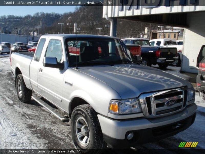 Silver Metallic / Medium Dark Flint 2008 Ford Ranger XLT SuperCab 4x4