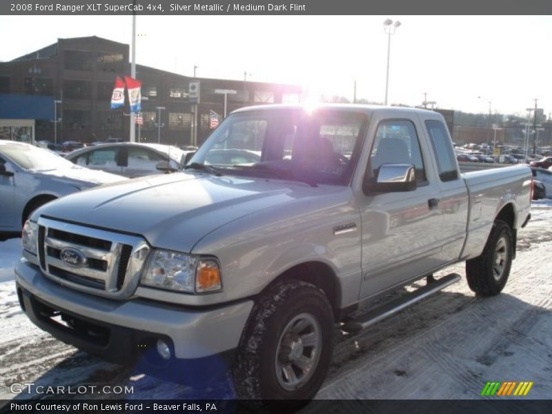 Silver Metallic / Medium Dark Flint 2008 Ford Ranger XLT SuperCab 4x4
