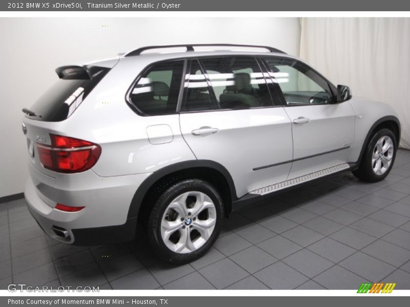 Titanium Silver Metallic / Oyster 2012 BMW X5 xDrive50i