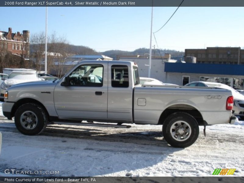 Silver Metallic / Medium Dark Flint 2008 Ford Ranger XLT SuperCab 4x4