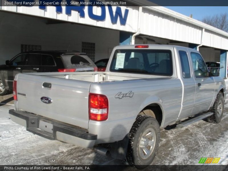 Silver Metallic / Medium Dark Flint 2008 Ford Ranger XLT SuperCab 4x4