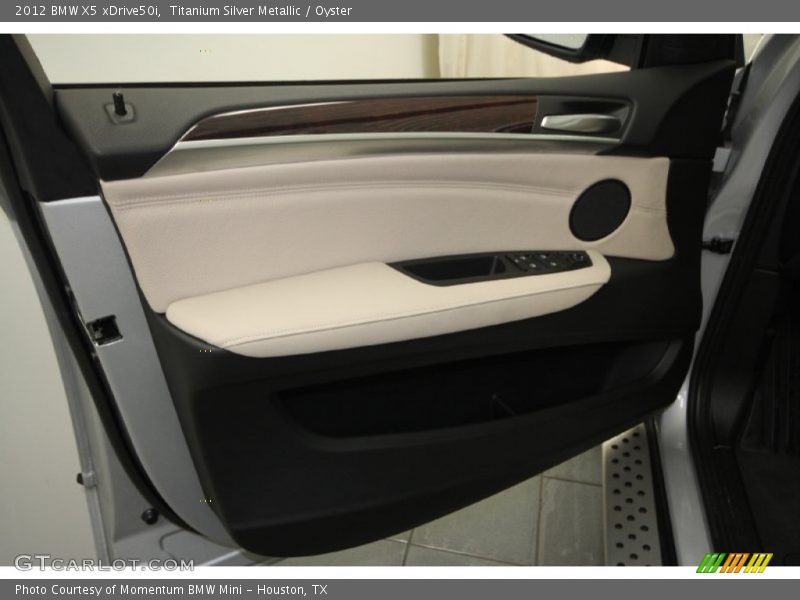 Titanium Silver Metallic / Oyster 2012 BMW X5 xDrive50i