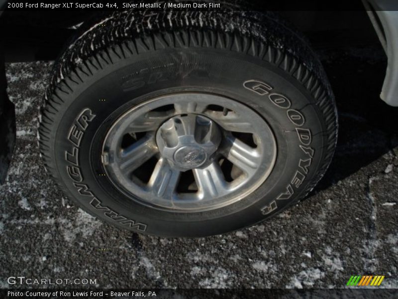 Silver Metallic / Medium Dark Flint 2008 Ford Ranger XLT SuperCab 4x4