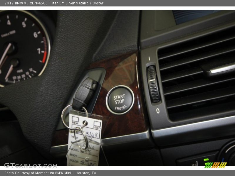 Titanium Silver Metallic / Oyster 2012 BMW X5 xDrive50i