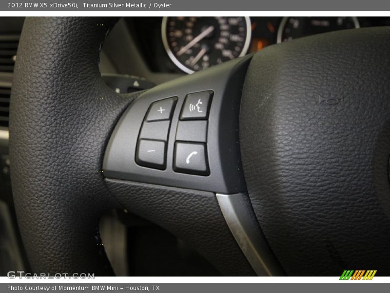 Titanium Silver Metallic / Oyster 2012 BMW X5 xDrive50i