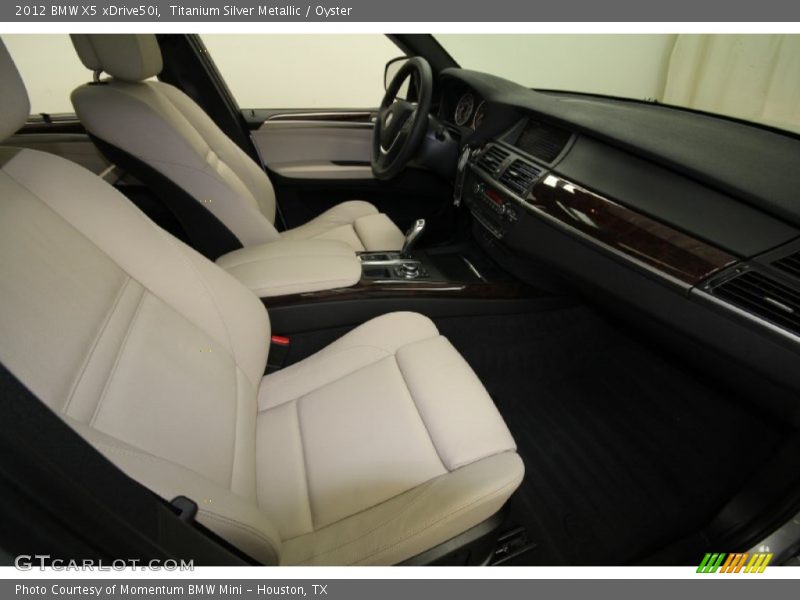 Titanium Silver Metallic / Oyster 2012 BMW X5 xDrive50i