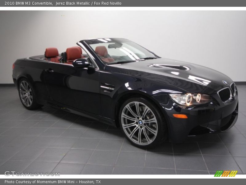 Jerez Black Metallic / Fox Red Novillo 2010 BMW M3 Convertible