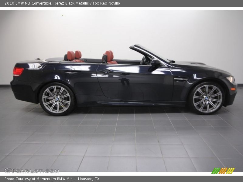 Jerez Black Metallic / Fox Red Novillo 2010 BMW M3 Convertible