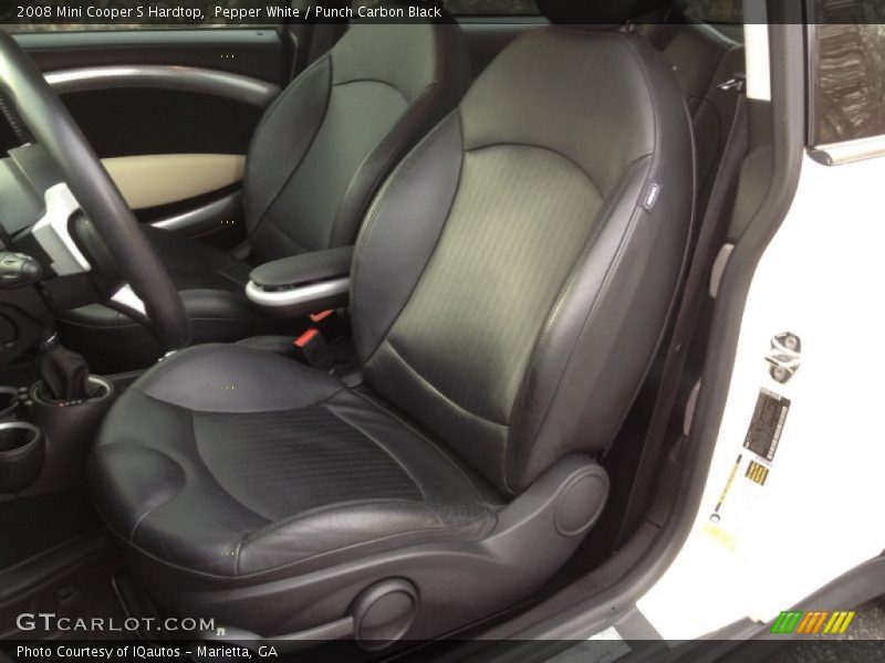 Pepper White / Punch Carbon Black 2008 Mini Cooper S Hardtop