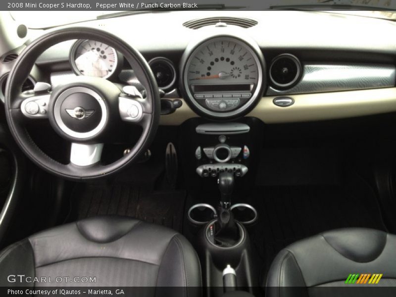 Pepper White / Punch Carbon Black 2008 Mini Cooper S Hardtop
