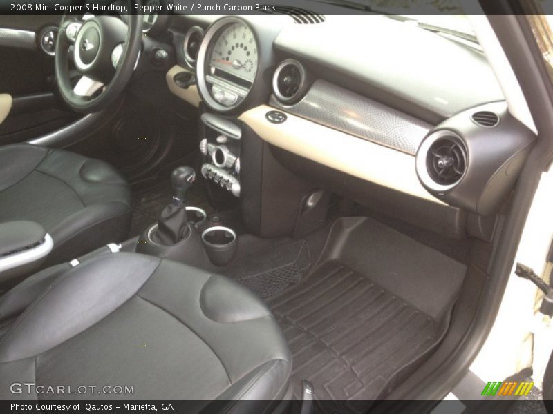 Pepper White / Punch Carbon Black 2008 Mini Cooper S Hardtop
