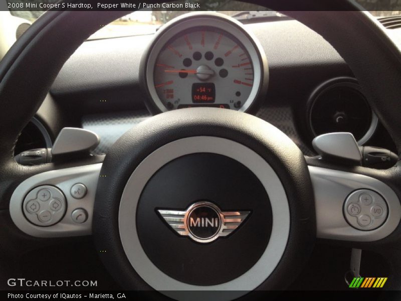 Pepper White / Punch Carbon Black 2008 Mini Cooper S Hardtop