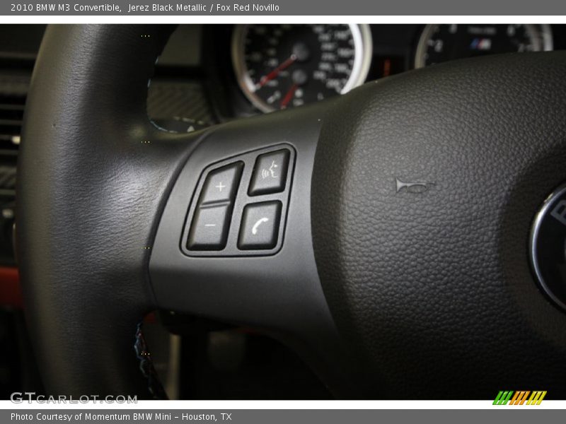 Jerez Black Metallic / Fox Red Novillo 2010 BMW M3 Convertible
