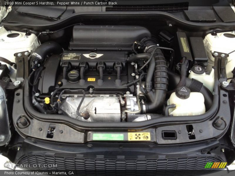 Pepper White / Punch Carbon Black 2008 Mini Cooper S Hardtop