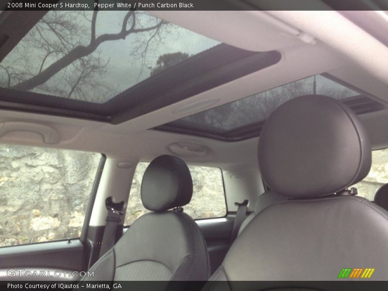Pepper White / Punch Carbon Black 2008 Mini Cooper S Hardtop