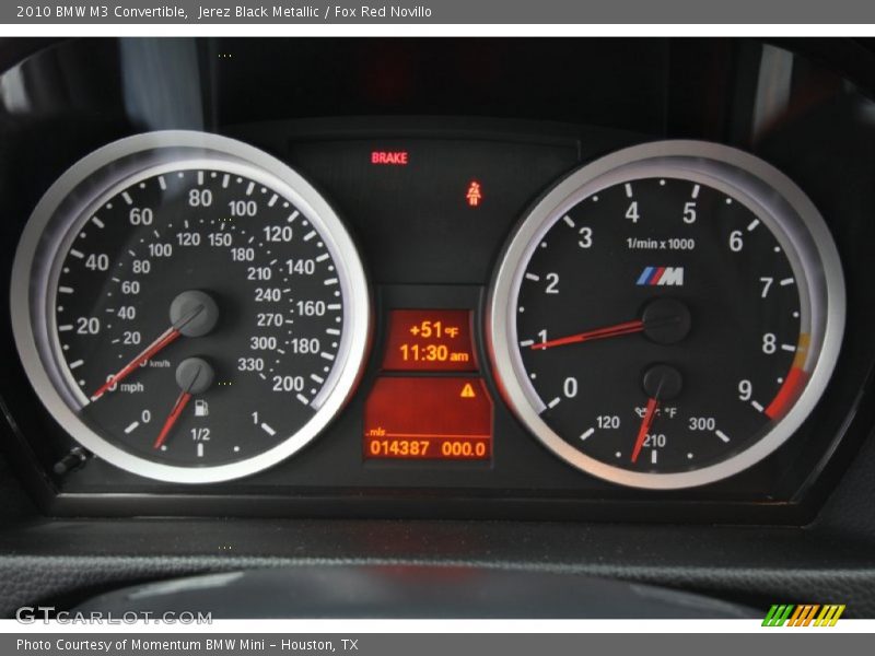  2010 M3 Convertible Convertible Gauges