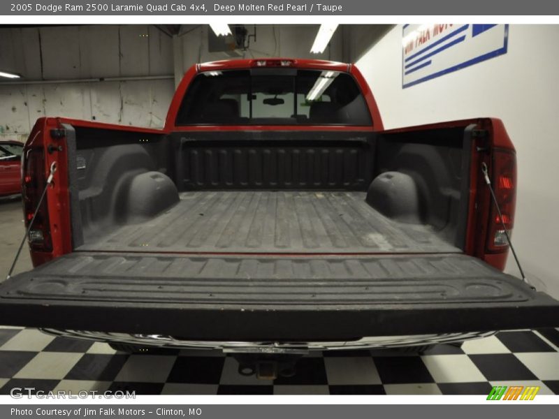 Deep Molten Red Pearl / Taupe 2005 Dodge Ram 2500 Laramie Quad Cab 4x4