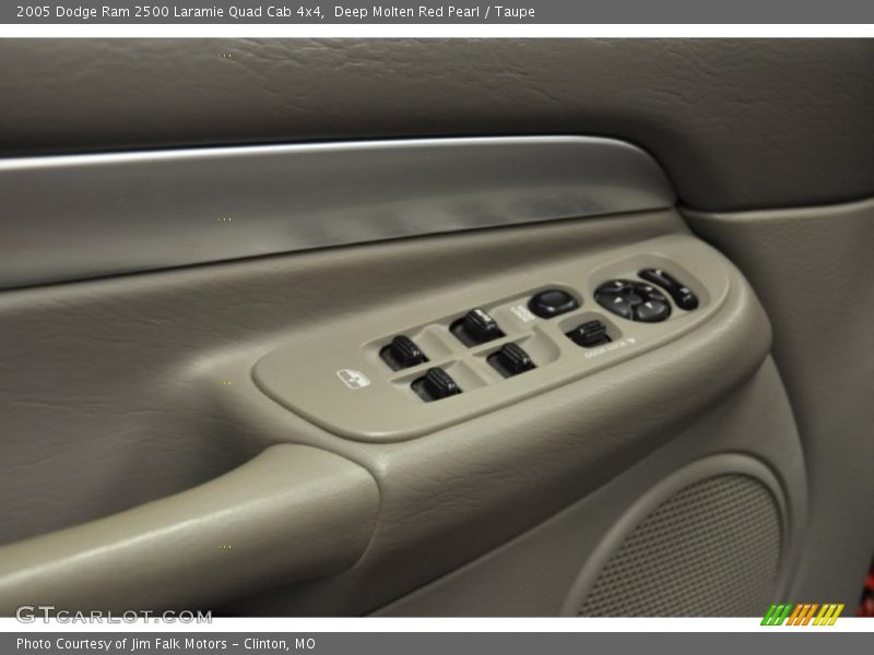 Deep Molten Red Pearl / Taupe 2005 Dodge Ram 2500 Laramie Quad Cab 4x4