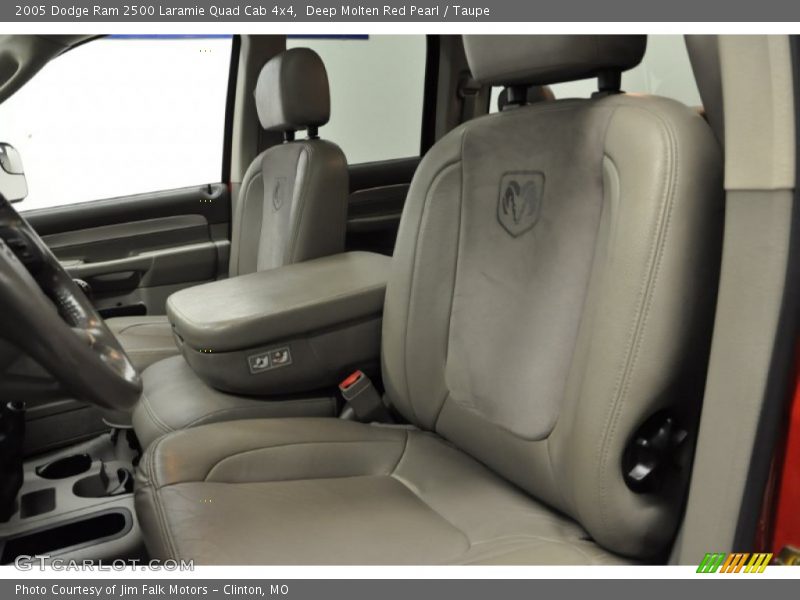 Deep Molten Red Pearl / Taupe 2005 Dodge Ram 2500 Laramie Quad Cab 4x4