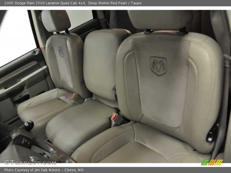 Deep Molten Red Pearl / Taupe 2005 Dodge Ram 2500 Laramie Quad Cab 4x4