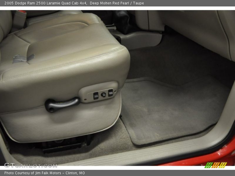 Deep Molten Red Pearl / Taupe 2005 Dodge Ram 2500 Laramie Quad Cab 4x4