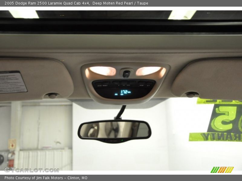 Deep Molten Red Pearl / Taupe 2005 Dodge Ram 2500 Laramie Quad Cab 4x4