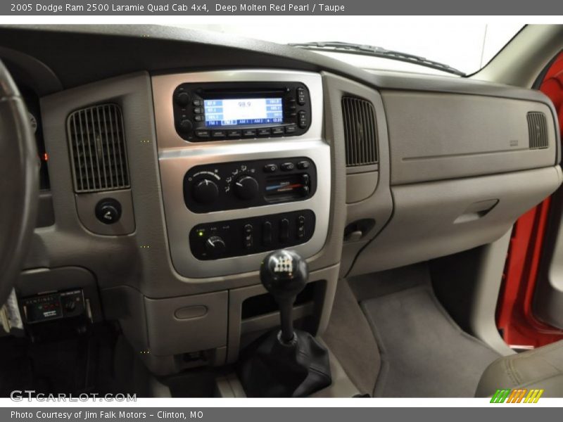 Deep Molten Red Pearl / Taupe 2005 Dodge Ram 2500 Laramie Quad Cab 4x4