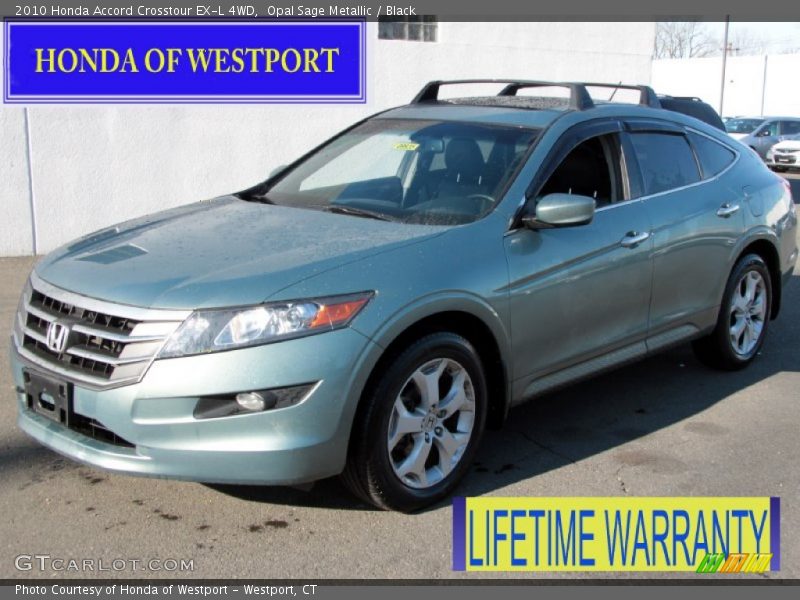 Opal Sage Metallic / Black 2010 Honda Accord Crosstour EX-L 4WD