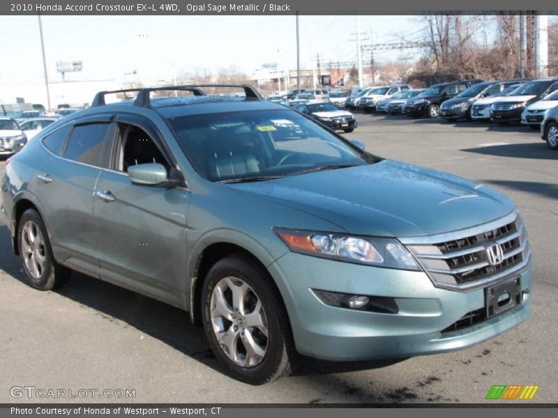 Opal Sage Metallic / Black 2010 Honda Accord Crosstour EX-L 4WD